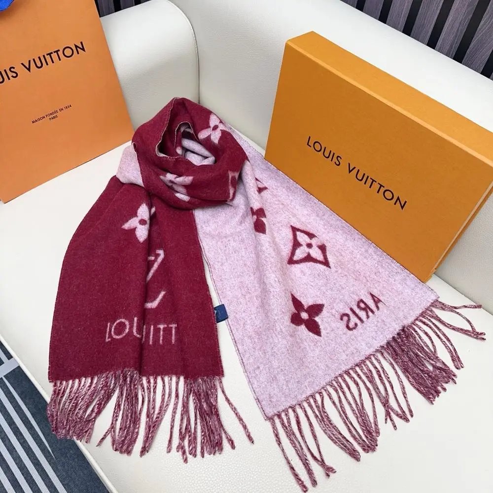 Louis Vuitton Scarves Fringed Monogram Scarf image 3