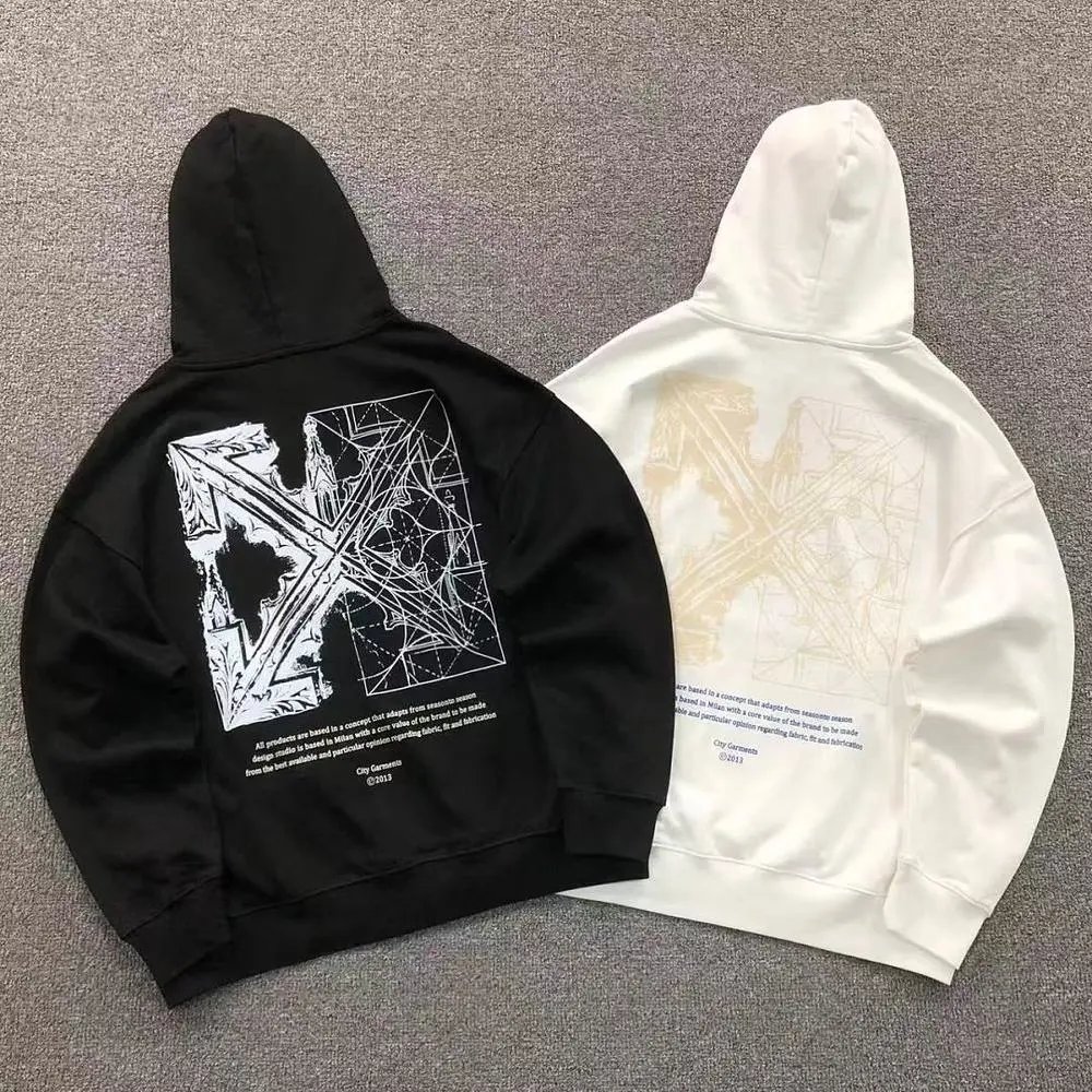 Off-White arrow graphic hooded sweatshirt — W2CFinds curated find