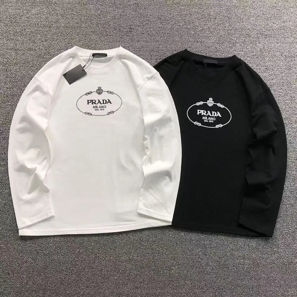 Prada oval logo long sleeve shirt  — W2CFinds curated find