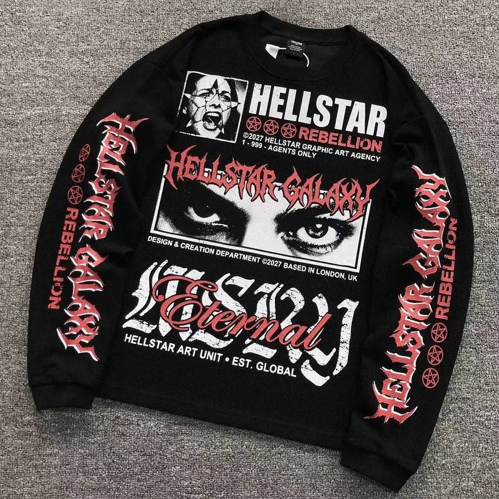 Hellstar Galaxy Eternal graphic long sleeve shirt — W2CFinds curated find