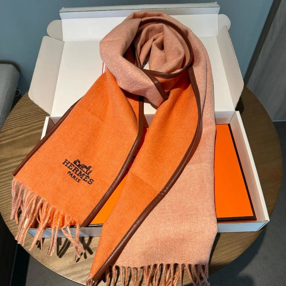 Hermès Scarves Fringed logo scarf image 9