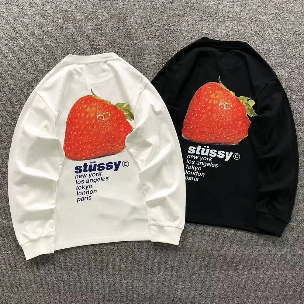Stussy strawberry print long sleeve shirt — W2CFinds curated find