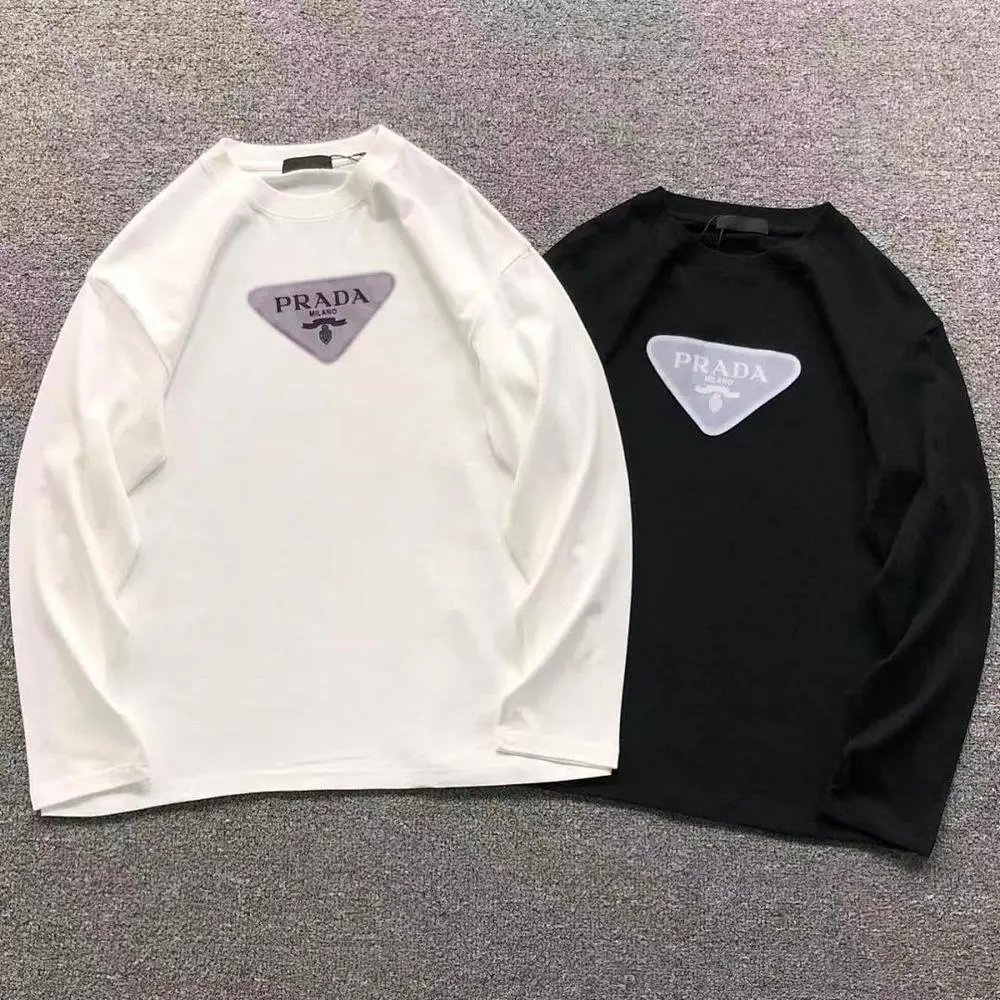 Prada triangle logo long sleeve shirt — W2CFinds curated find