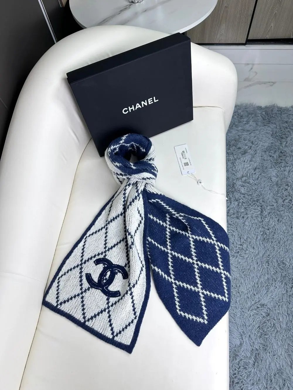 Chanel Scarves Logo-patterned image 3