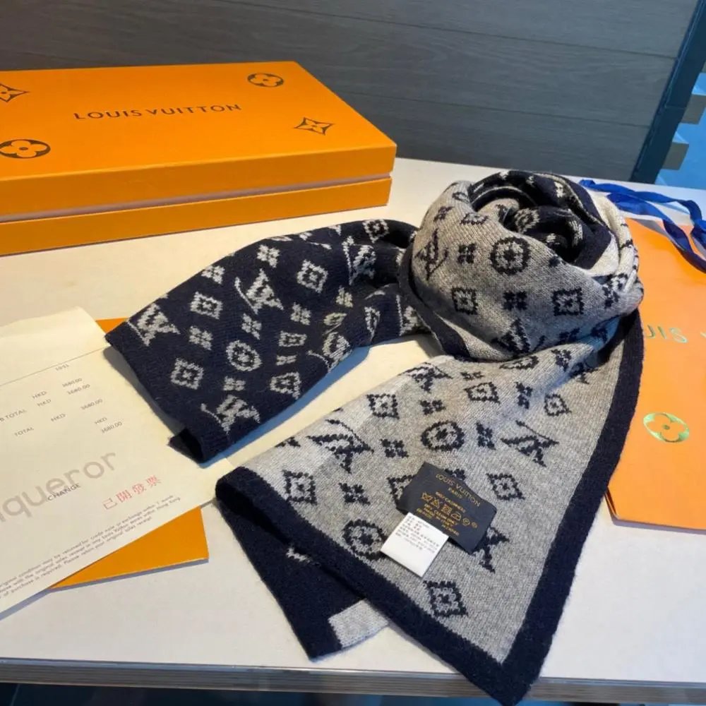 Louis Vuitton Scarves Knitted logo scarf image 8