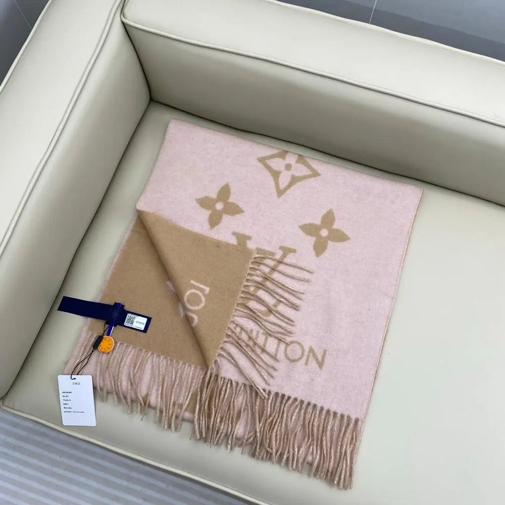 Louis Vuitton Scarves Fringed Monogram Scarf image 4
