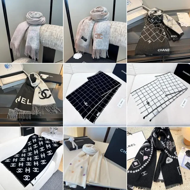 Chanel Scarves Fringed Logo product detail image 1