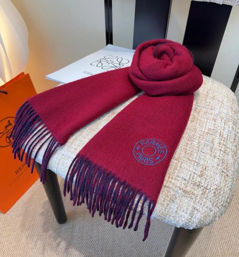 Hermès Scarves Fringed logo scarf image 10