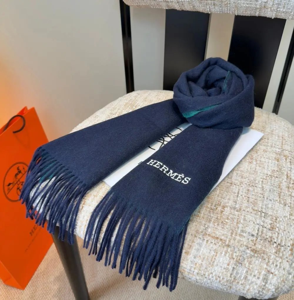 Hermès Scarves Fringed logo scarf image 9
