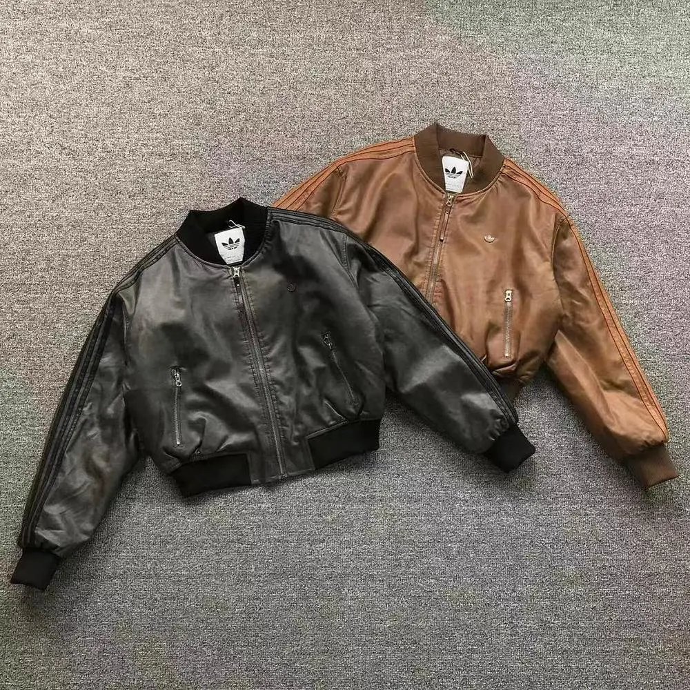 Adidas pu bomber cotton jacket — W2CFinds curated find