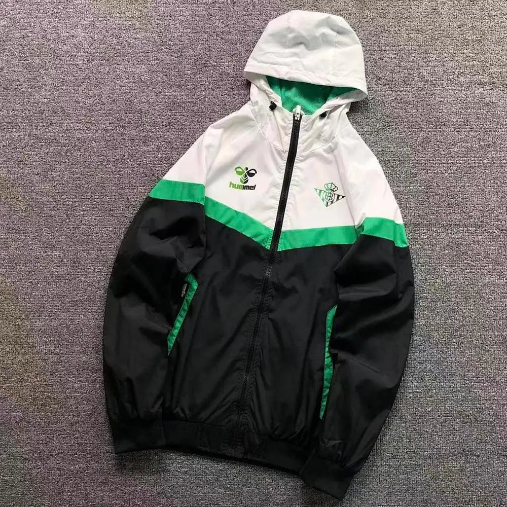 Hummel Real Betis hooded windbreaker jacket — W2CFinds curated find
