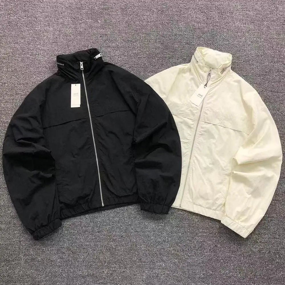 AMI stand collar zip jacket — W2CFinds curated find