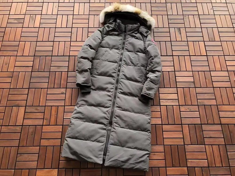 Canada Goose Down Jackets Long hooded fur-trim puffer image 4