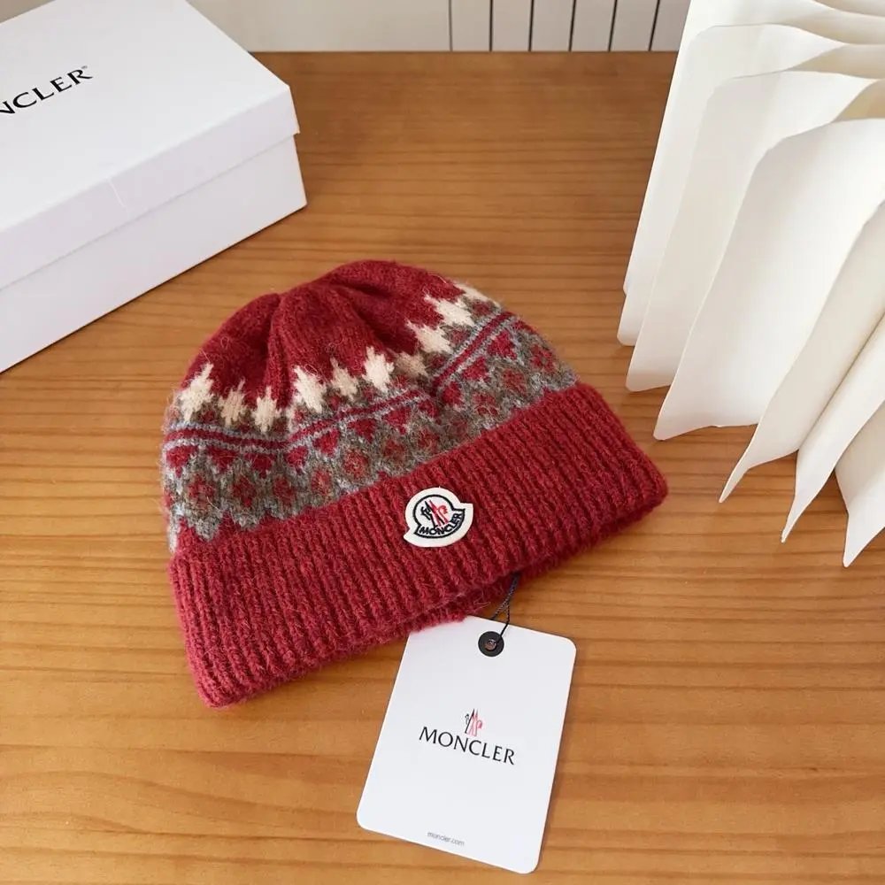 Moncler Hats Ribbed knit beanie with pom-pom image 4