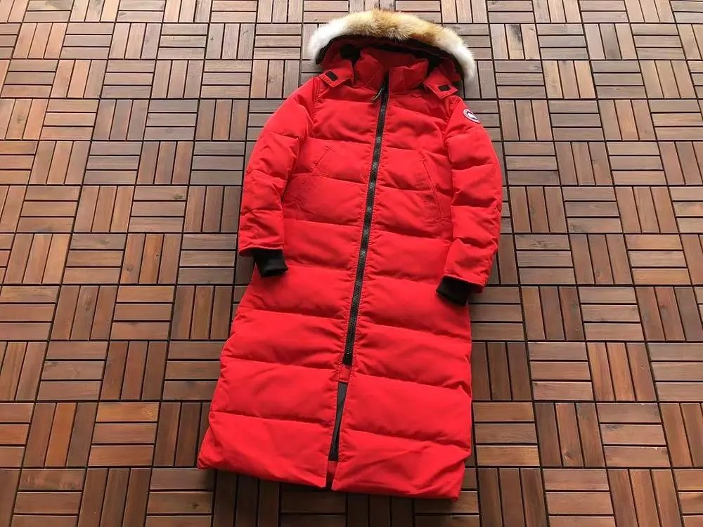 Canada Goose Down Jackets Long hooded fur-trim puffer image 3