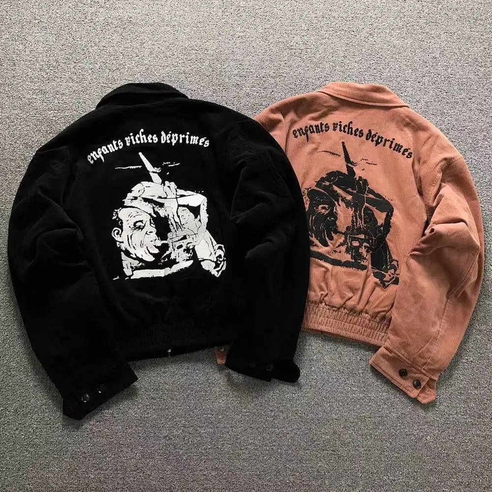 Enfants Riches Deprimes corduroy graphic jacket — W2CFinds curated find