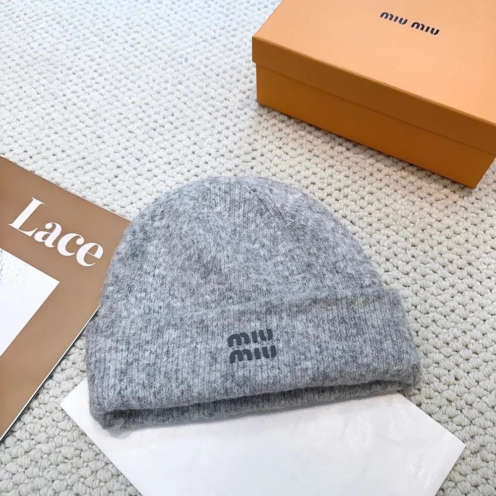Miu Hats Logo knit beanie — Style 7