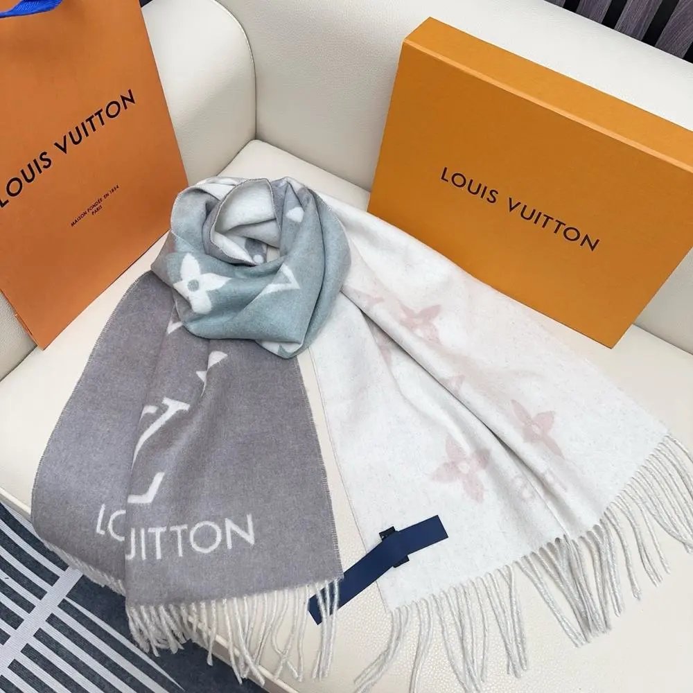 Louis Vuitton Scarves Fringed Monogram Scarf image 5