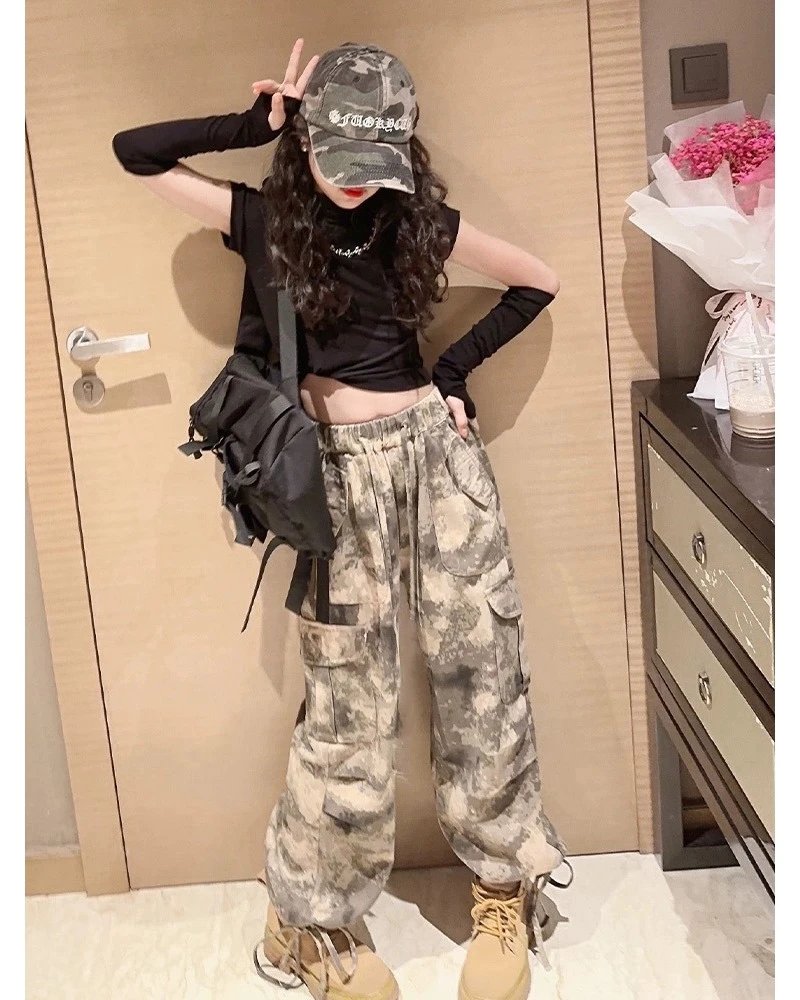 Children's Camouflage Pants 2025 Spring Autumn Kids