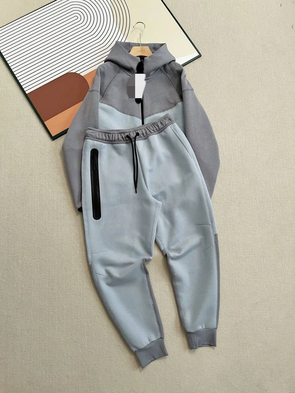 Gray Patchwork Blue Set