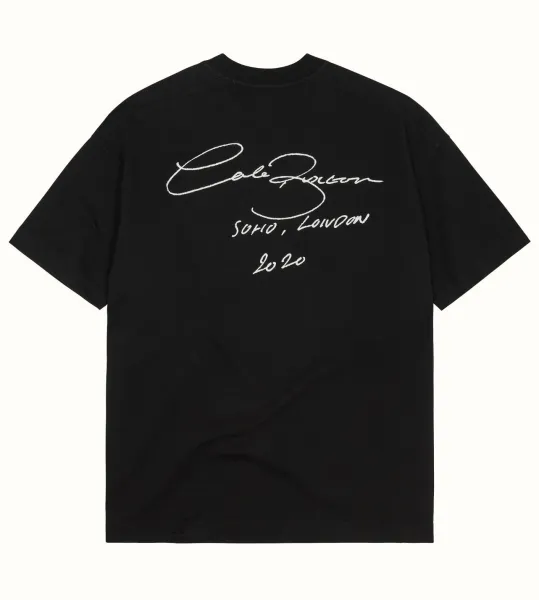 Loewe x Cole Zucconi Signature Back Print Black T-Shirt - 1