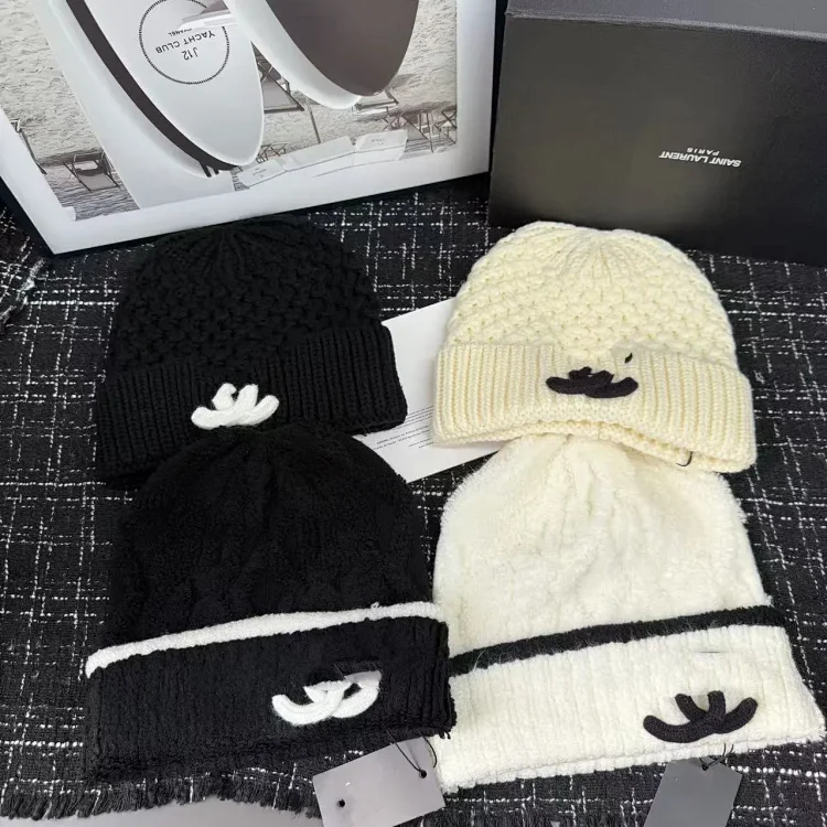 Catalog seller-listing image: Lettered knit beanie; not warehouse QC