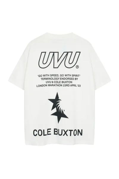 UVU x Cole Buxton London Marathon 2023 White T-Shirt - 1
