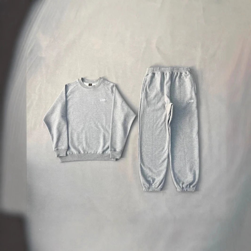 Corteiz high-quality American hip-hop, embroidered letters, knitted sweatpants, leg binding pants