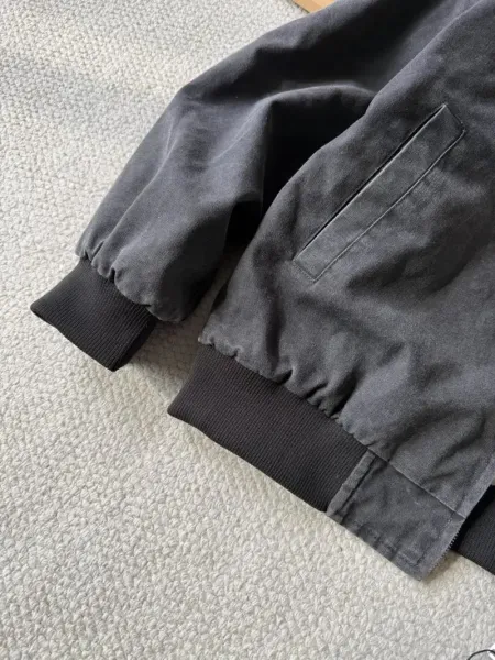 Stüssy Sherpa-Lined Bomber Jacket Charcoal Gray Outerwear - 6