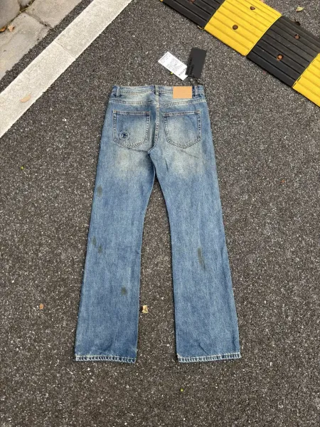 Saint Laurent Ripped Distressed Brown Jeans - 50