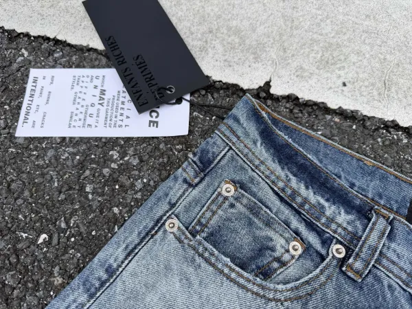 Saint Laurent Ripped Distressed Brown Jeans - 34
