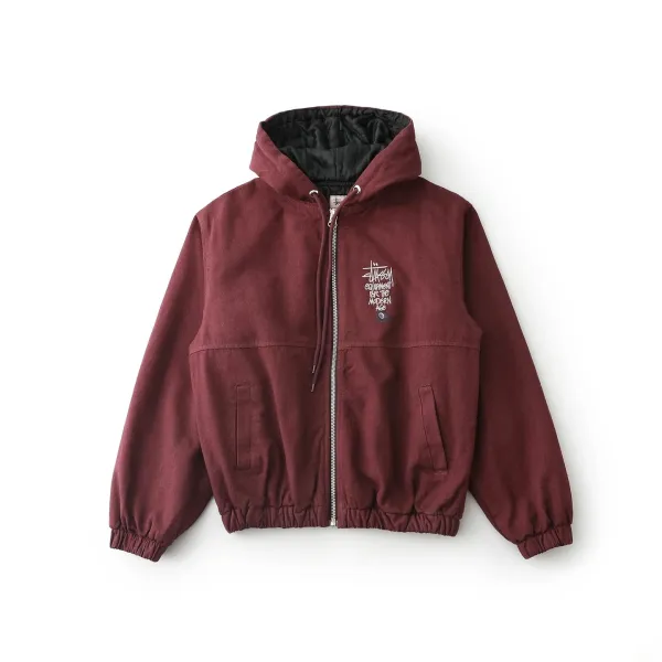 A Bathing Ape Bapesta Logo Embroidered Navy Work Jacket - 3