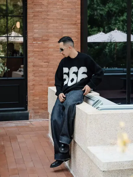 Supreme x 3e Sport Knit Sweater Black '666' Graphic Sweater - 19