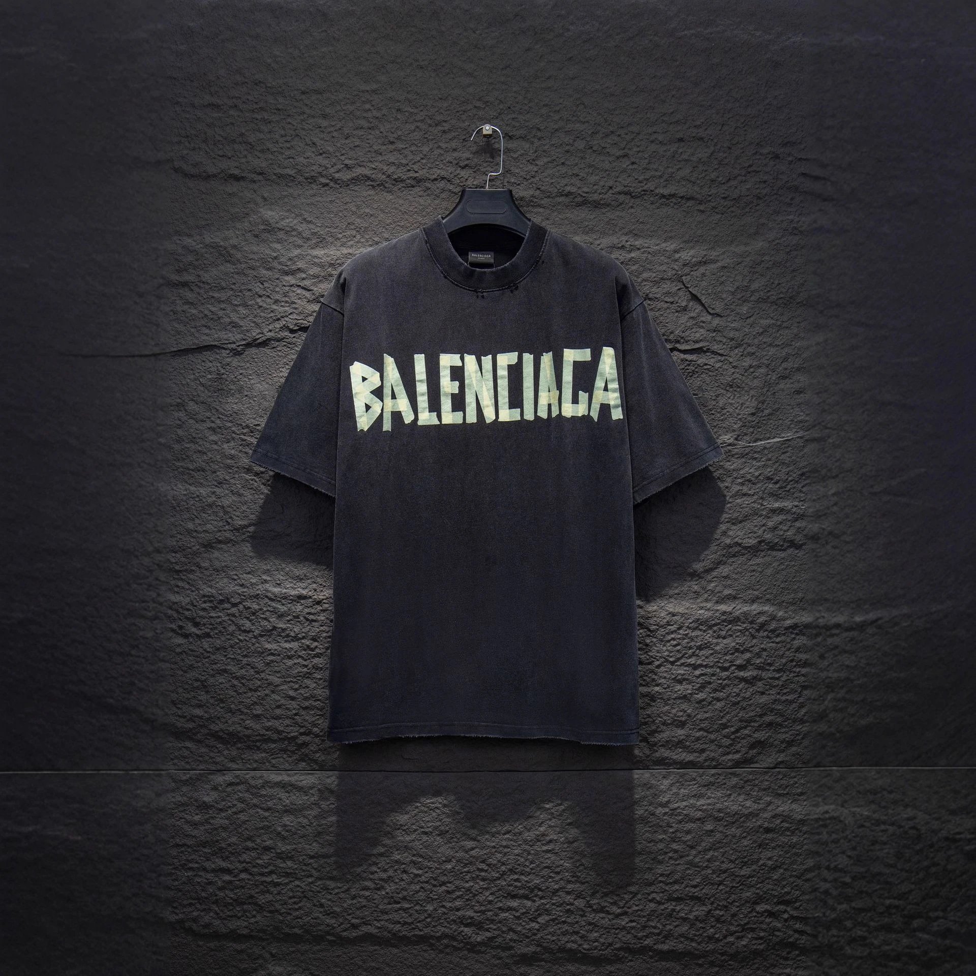 Paris B Brand Washed Vintage Letter Print Logo Short Sleeve T-Shirt Unisex - New Spring/Summer European & American Style