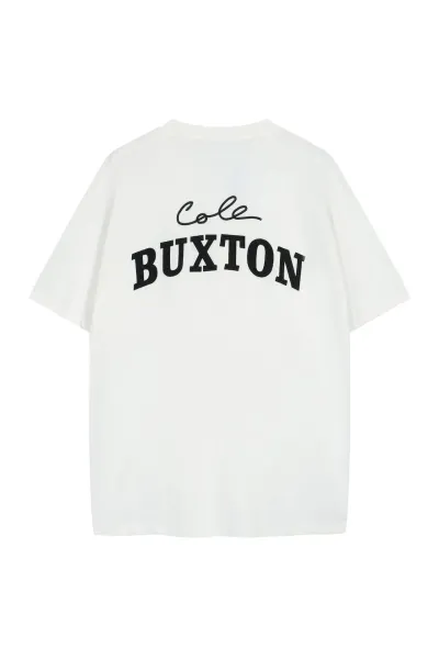 Cole Buxton Signature Arch Logo White T-Shirt - 1