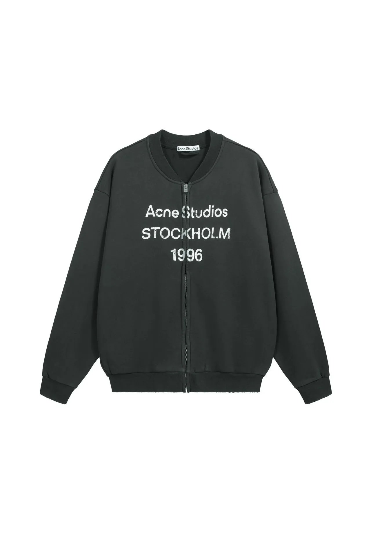 Acne Studios Stockholm 1996 Graphic Bomber Jacket Black - 1
