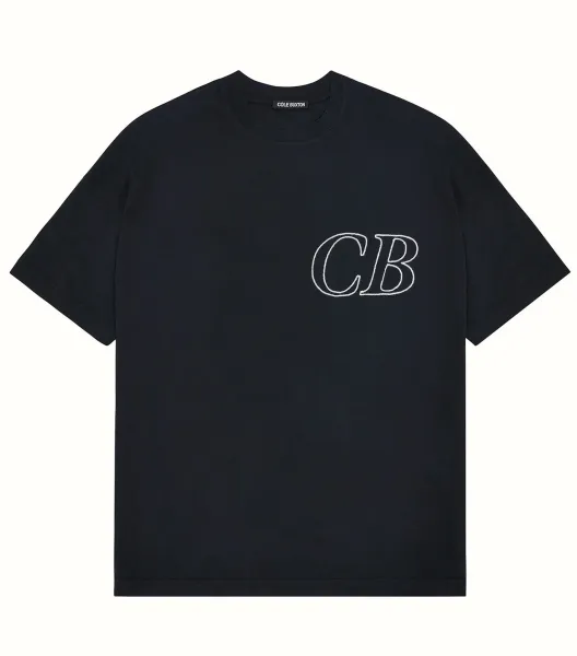 Cole Buxton CB Outline Logo Black T-Shirt - 1