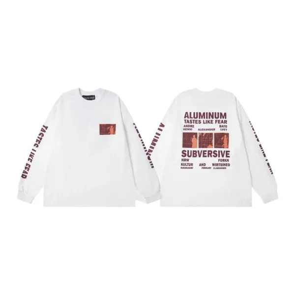 Subversive x Aluminum Tastes Like Fear Long-Sleeve Graphic Tee White - 1