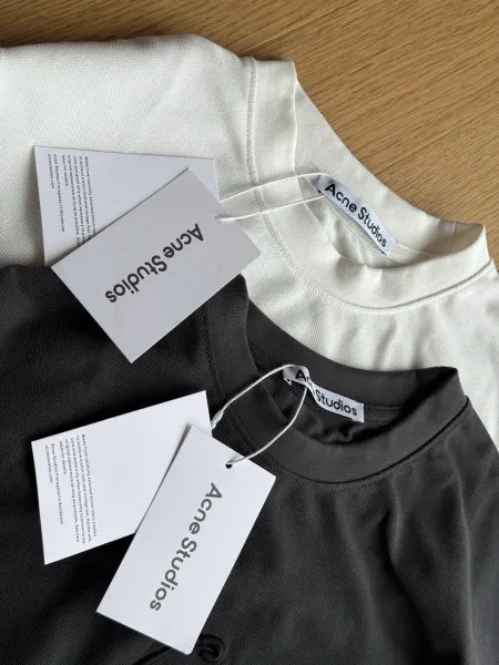 Acne Studios Logo Tag T-Shirt Black - 10