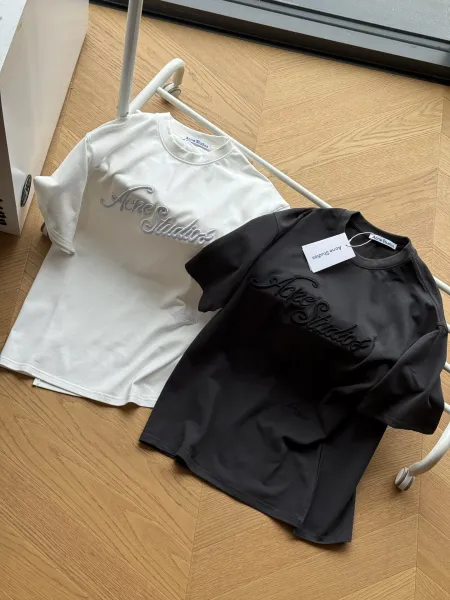 Acne Studios Logo Tag T-Shirt Black - 3