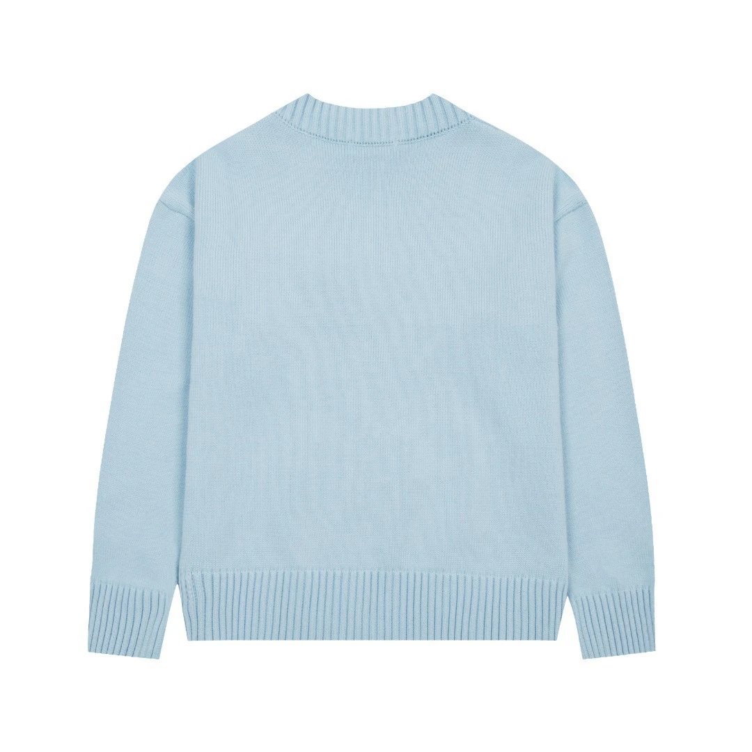 Ami Paris Heart Logo Cardigan Mint Green - 14