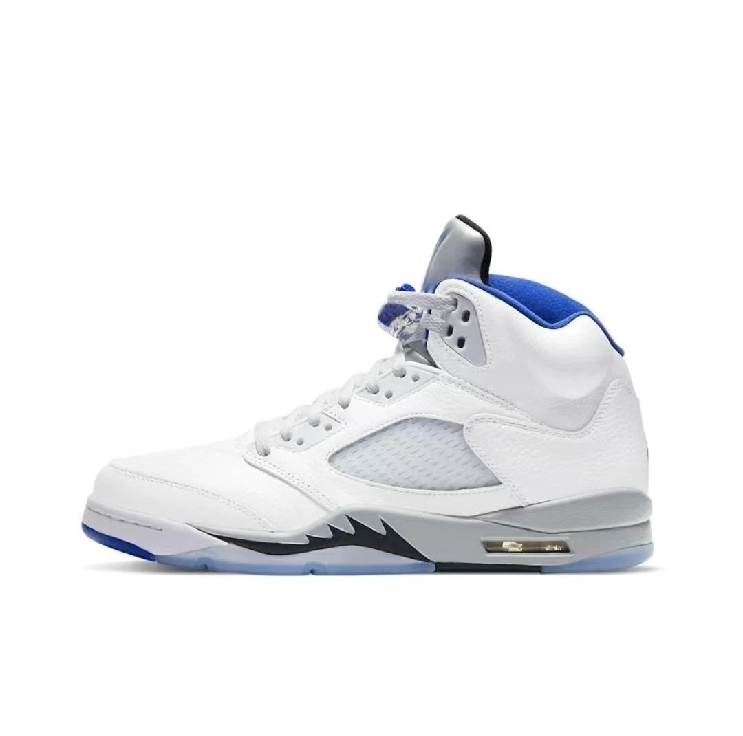 AJ5 White Blue