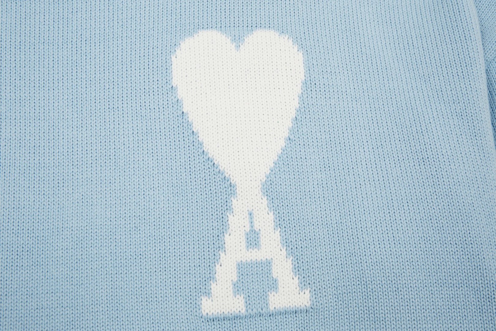 Ami Paris Heart Logo Cardigan Mint Green - 34