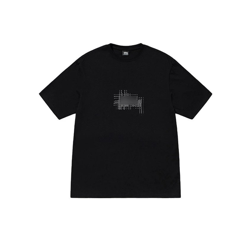 Reflective Logo Short Sleeve Black