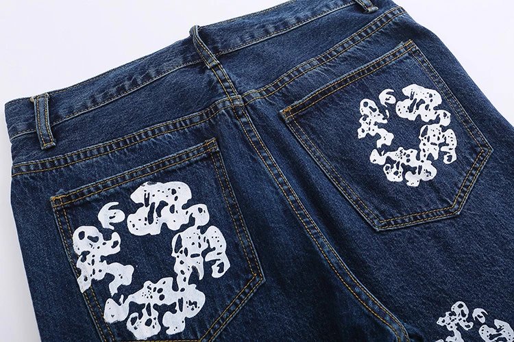 Gallery Dept Floral Print White Jeans - 24