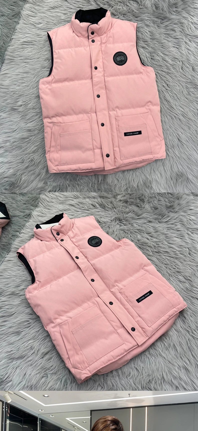 Stone Island Compass Patch Down Vest Navy - 14