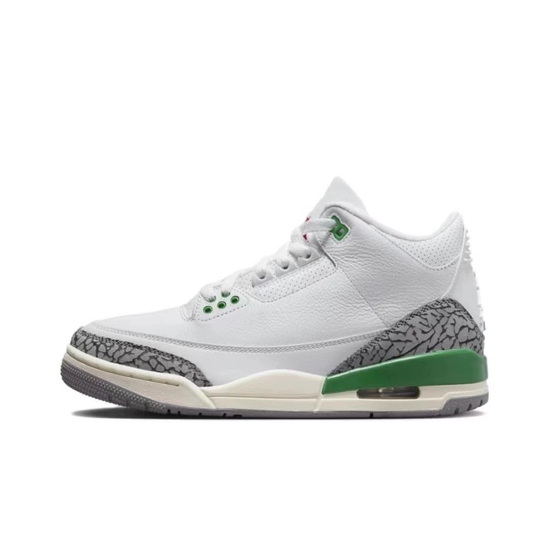 AJ3 White/Green