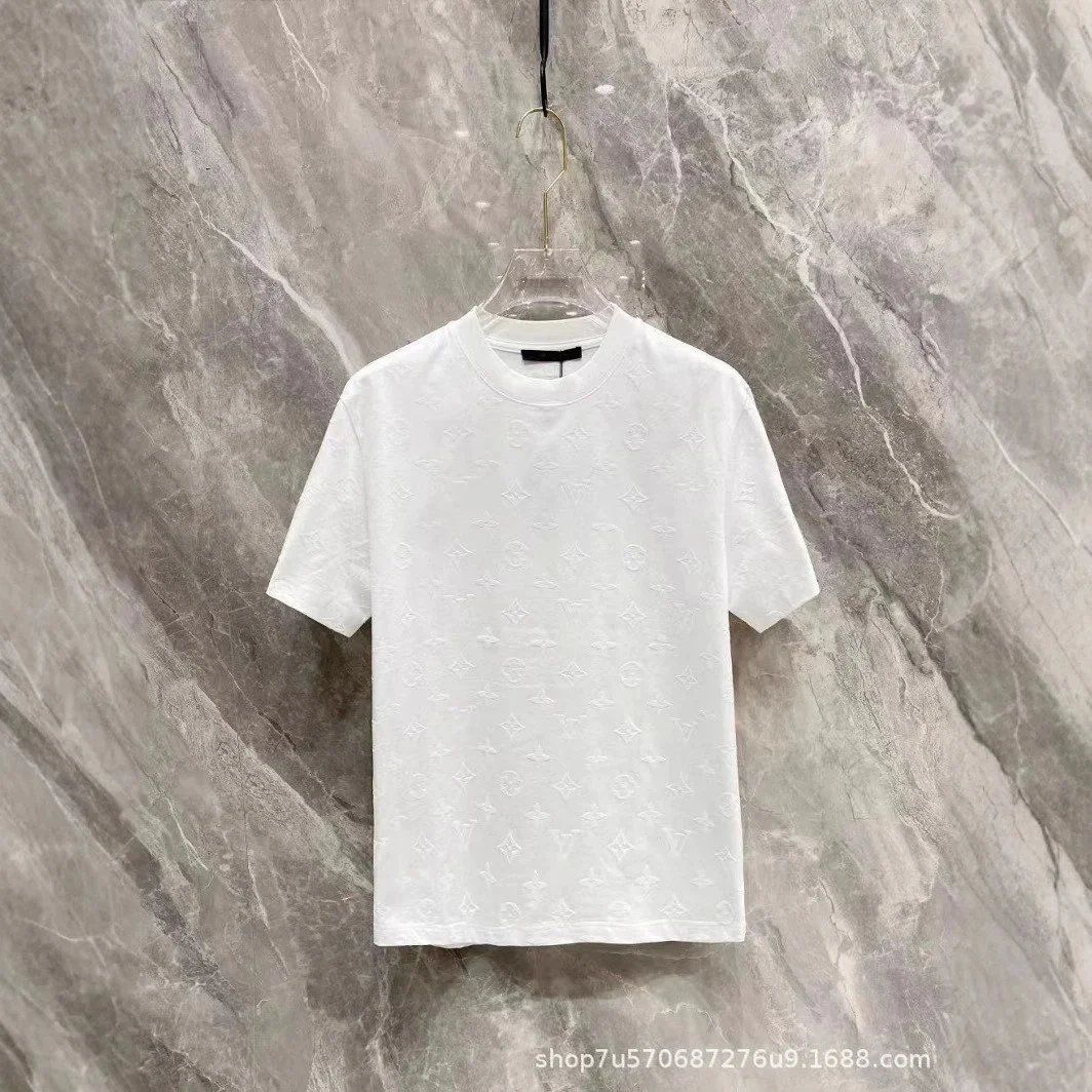 Louis Vuitton T-Shirts Monogram floral embroidered crew-neck T-shirt — 10