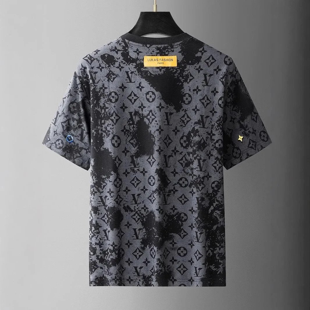 Louis Vuitton T-Shirts Monogram floral embroidered crew-neck T-shirt image 10