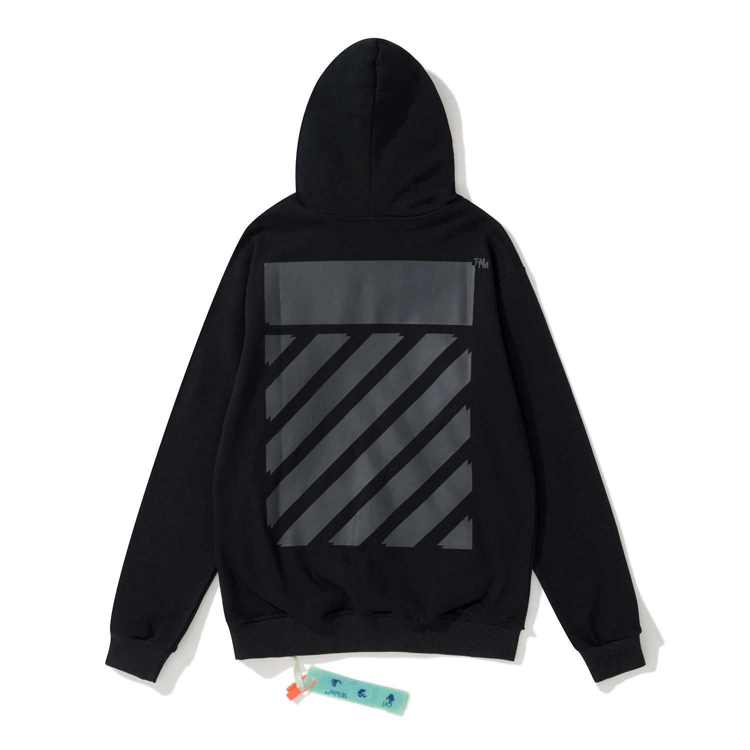 Off-White Diagonal Arrow Zip-Up Hoodie White - 27
